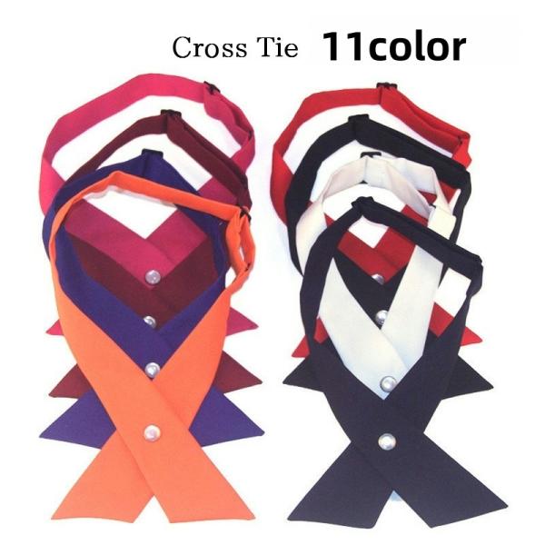 クロスタイ 学生用リボン ネクタイ レディース 制服 学生服 業務用 レストラン キッチン イベント...