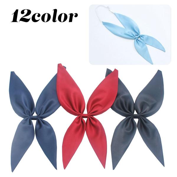 制服リボン スクールリボン リボン 制服 レディース 蝶ネクタイ セーラー服 ワンタッチ シルク風 ...