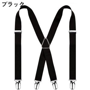 サスペンダー メンズ 男性用 紳士 X型 クリ...の詳細画像3