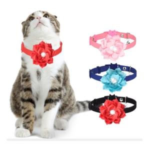 猫用首輪 カラー セーフティバックル リボン ...の詳細画像1