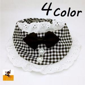 ペット用 猫用 犬用 付け襟 首輪 つけ襟 マジックテープ