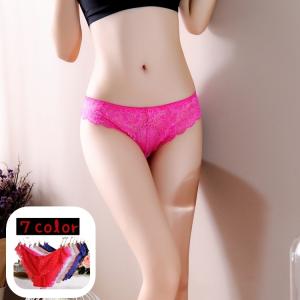 ヒップハンガー レディースショーツ 女性 下着 インナー パンツ パンティー レース 透け感 きれい セクシー 響かない