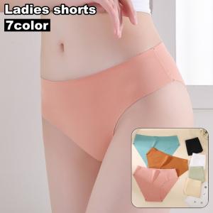 スタンダードショーツ フルバック シームレス レディース パンツ 女性下着 パンティー 響きにくい 無地 ソリッドカラー 婦人下着 シンプル