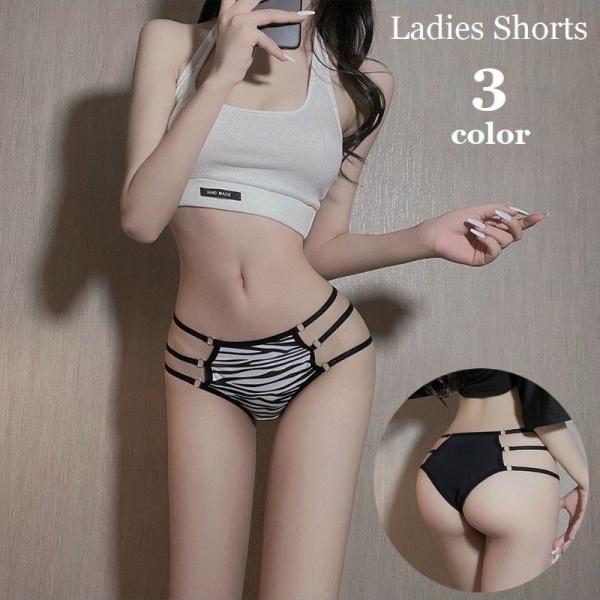 Tバックショーツ パンツ レディース パンティー 紐パン 女性下着 ローライズ 浅履き ヒョウ柄 無...