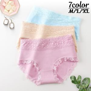 レディースショーツ スタンダード 単品 レース パンツ パンティー インナー 女性下着 ランジェリー 花柄レース おしゃれ シンプル 無地 単色 ソリ