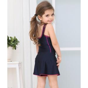 子供用スクール水着 キュロットワンピース スカ...の詳細画像3