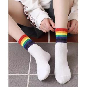 クルーソックス 靴下 くつ下 レディース メン...の詳細画像2