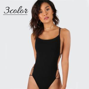 水着 レディース ワンピース スイムウェア レースアップ風