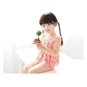 ワンピース水着 スイムワンピース リボン フリ...の詳細画像3