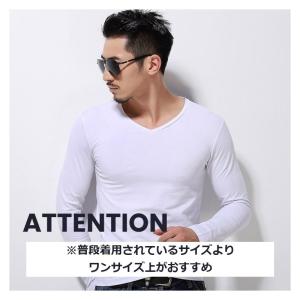 長袖Tシャツ 長袖カットソー ロンT クルーネ...の詳細画像3