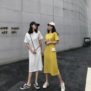 Tシャツワンピース ワンピース ロング レディ...の詳細画像1