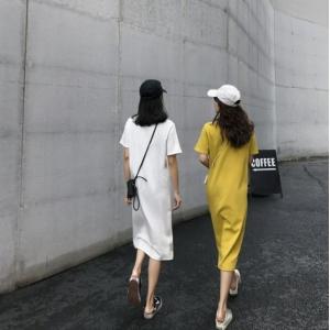 Tシャツワンピース ワンピース ロング レディ...の詳細画像3