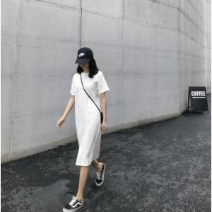 Tシャツワンピース ワンピース ロング レディ...の詳細画像5
