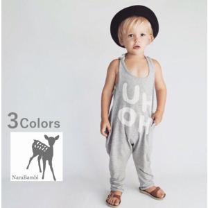 子ども用 ベビー服 キッズ服 オールインワン カバーオール ノースリーブ タンクトップ 長ズボン グレー 紺 ネイビー 青 ブルー 灰色 ピンク クマ