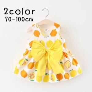 ワンピース ノースリーブ ベビー キッズ 子供服 女の子