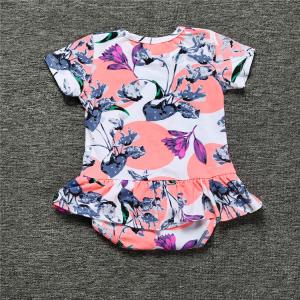 カバーオール ロンパース ベビー服 半袖 フリ...の詳細画像2