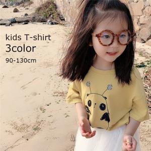 半袖tシャツ カットソー キッズ プリント イラスト 夏服 子供服 子供用 かわいい 女の子 女児 パンダ イチゴ オレンジ Top 913 プラスナオyahoo 店 通販 Yahoo ショッピング