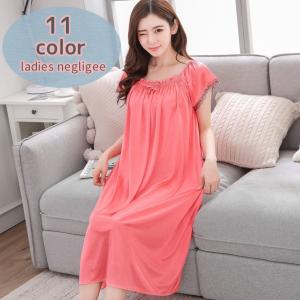 ネグリジェ 半袖 パジャマ ルームウェア ワンピース