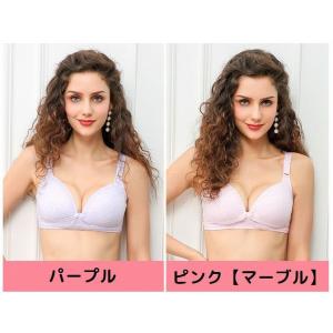 授乳ブラジャー 単品 ノンワイヤー 前開き 前...の詳細画像5