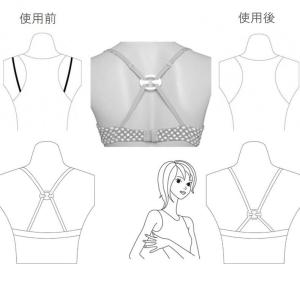 ブラジャーストラップクリップ 3個セット ブラ...の詳細画像4