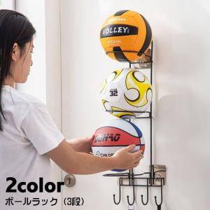 ボール収納 壁掛け収納 玄関収納 バスケットボール サッカーボール