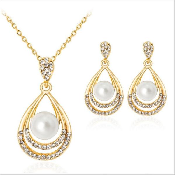 ネックレス ピアス 2点セット ペンダント レディース アクセサリー ジュエリー ティアドロップ 涙...