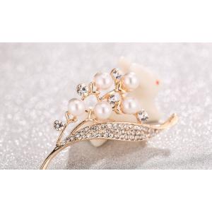 ブローチ レディース 女性用 アクセサリー ラ...の詳細画像2