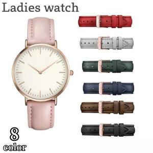腕時計 リストウォッチ レディース 女性 アナログ フェイクレザー 防水 薄め 薄型 ベルト シンプル きれいめ 上品 お洒落 かわいい おでかけ 普