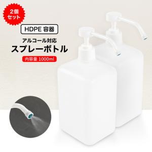 スプレーボトル 2個セット ディスペンサー アルコール用ボトル