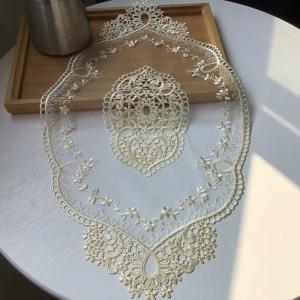 ドイリー テーブルセンター チュールレース ヨ...の詳細画像3