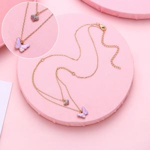 ペンダント ネックレス 2連 アクセサリー キッズ