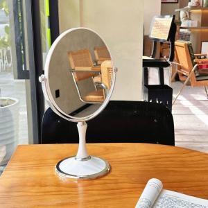 卓上ミラー 卓上鏡 丸型 ラウンド 楕円 オー...の詳細画像5