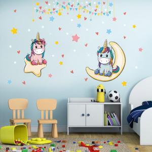 ウォールステッカー インテリア 壁紙 模様替え シール ステッカー イラスト ユニコーン 星 月 ムーン 部屋 おしゃれ Diy リメイク かわいい Zak プラスナオyahoo 店 通販 Yahoo ショッピング