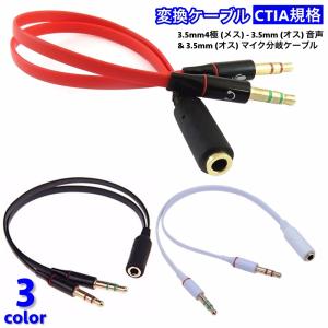 イヤホン 2分配 ケーブル 4極 3.5mm イヤホンジャック 2人で シェア