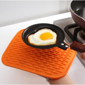 鍋敷き 同色2枚セット キッチン用品 水切り ...の詳細画像2