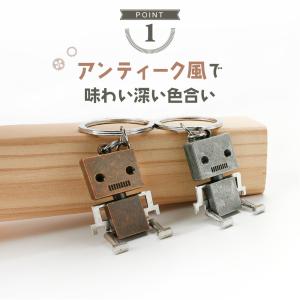 キーホルダー メンズ キーリング ロボット レ...の詳細画像2