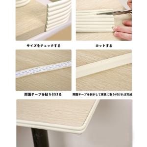 コーナークッション W字型 両面テープ付き カ...の詳細画像4