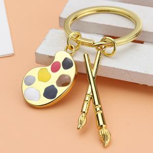キーホルダー キーリング パレット 筆 美術 ...の詳細画像1
