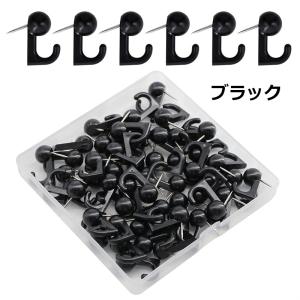 プッシュピンフック 50個入り 鋲フック 釘フ...の詳細画像2