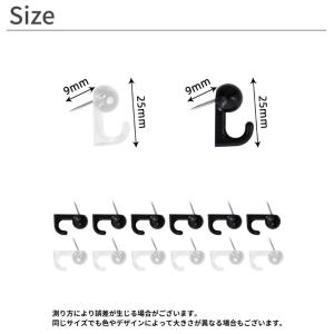 プッシュピンフック 50個入り 鋲フック 釘フ...の詳細画像5