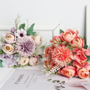 花束 造花 フェイクフラワー フェイクグリーン...の詳細画像1