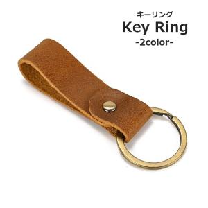 キーホルダー キーリング 本革 レザー メンズ ...の商品画像
