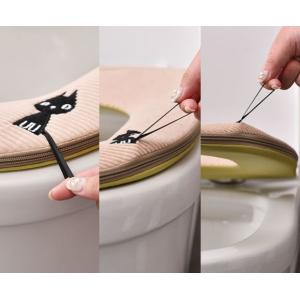 便座カバー トイレカバー O型 厚手 持ち手付...の詳細画像5
