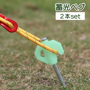 ペグ 蓄光タイプ 2本セット 蓄光ペグ 光る ア...の商品画像