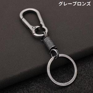 キーホルダー キーリング 金属製 カラビナフッ...の詳細画像3