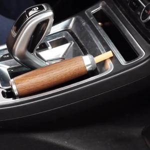 携帯灰皿 喫煙グッズ シガータイプ 葉巻型 木...の詳細画像3