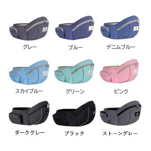 ヒップシート 抱っこ紐 ウエストポーチ 2wa...の詳細画像4