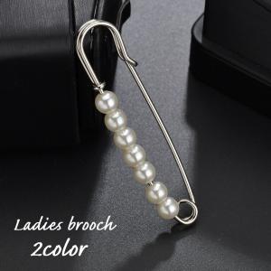 ブローチ ピンブローチ レディース 女性 パール調