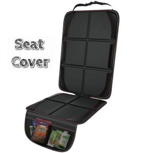 シートカバー シートクッション 単品 チャイルドシート 保護マット 車用 保護シート カー用品 後部座席 メッシュポケット付き 取付け簡単 防水 滑り