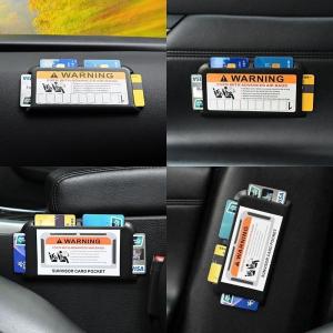 車用カード収納ケース サンバイザーポケット カ...の詳細画像4